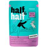Корм вологий Half&Half з качкою для собак всіх порід 100г