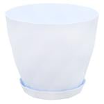 Crystal White-Gray Flower Pot with Stand 1.15l