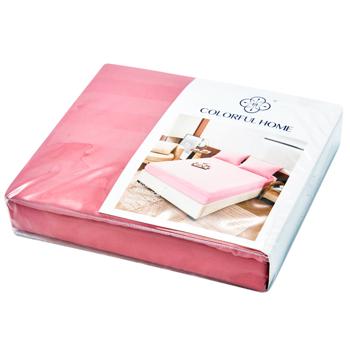 Colorful Home Satin Sheet with Elastic Band 160x200+25cm