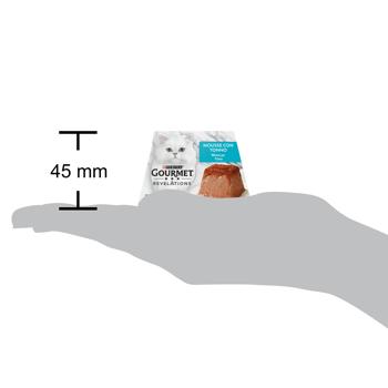 Корм влажный Gourmet Revelations Мусс с тунцом и подливкой для взрослых кошек 57г х 2шт - купить, цены на КОСМОС - фото 5