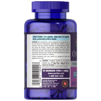 Мультивітаміни для жінок, Women's Multivitamin, Puritan's Pride, 1 в день, 100 капсул - купити, ціни на Біотус - фото 3