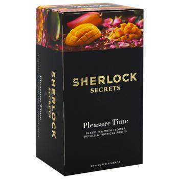 Sherlock Secrets Pleasure Time Black Tea with Rose and Orange Petals with Tropical Fruit Aroma 1.8g*22pcs - buy, prices for Torba - photo 3