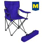 Active Folding Metal Blue Chair