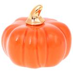 Bona Di Pumpkin Porcelain Decor 7cm Orange Gloss
