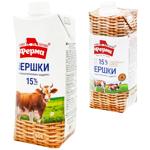 Сливки Ферма жидкие ультрапастеризованные 15% 505г