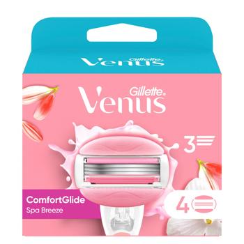 Gillette Venus Comfortglide Spa Breeze Replaceable Razor Cartridge 4pcs - buy, prices for Auchan - photo 2