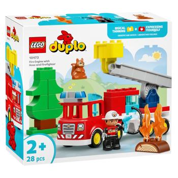 Конструктор Lego Duplo Пожежна машина зі шлангом і пожежником