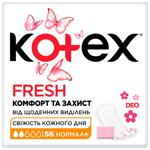 Прокладки ежедневные Kotex Fresh Deo Normal Plus 56шт