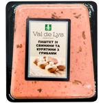 Паштет зі свинини та курятини Val de Lys з грибами 125г