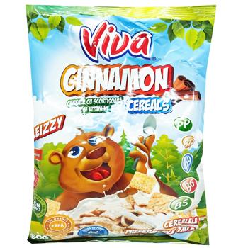 Завтрак сухой Viva Хлопья злаковые с корицей 250г - купить, цены на КОСМОС - фото 1