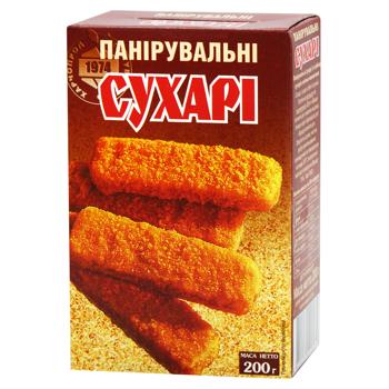 Сухарі панірувальні Рідна Їжа житньо-пшеничні 200г - купити, ціни на MasterZoo - фото 1