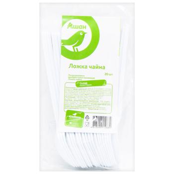 Auchan Disposable Tea Spoon 20pcs - buy, prices for Auchan - photo 1