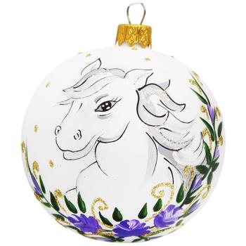 Шар елочный Символ года 8см в ассортименте - купить, цены на - фото 7