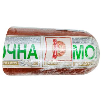 Колбаса Салтівський МК Молочная вареная высший сорт - купить, цены на Чудо Маркет - фото 1