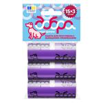 Dobra Hospodarochka Pet Walk Purple Bags with Print 15x3pcs