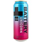 Напиток энергетический Battery Unicorn безалкогольный сильногазированный 0,5л