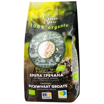 Galeks-Agro Organic Unsteamed Green Buckwheat Groats 400g - buy, prices for - photo 1