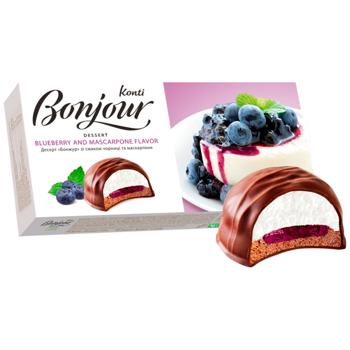Десерт Konti Bonjour со вкусом черника-маскарпоне 232 г - купить, цены на Чудо Маркет - фото 4