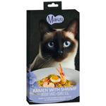 Лакомство для кошек Mavsy Creamy Рамен с креветками в льняном соусе и перепелиным яйцом кремовое 5шт*15г