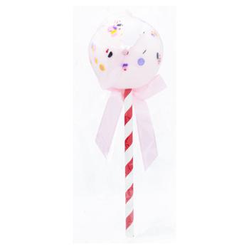 Прикраса ялинкова Льодяник на паличці рожевий 6см - купити, ціни на Таврія В - фото 1