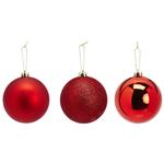 Actuel Red Christmas Ball 10cm in assortment