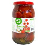Томаты Auchan консервированные с зеленью 900г