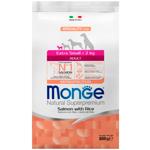 Корм сухий Monge Monoprotein з лососем та рисом для собак мініатюрних порід 800г