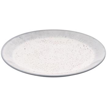 Тарелка Ardesto Siena обеденная бело-серая 27см - купить, цены на NOVUS - фото 1