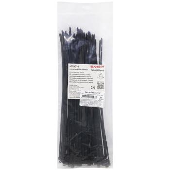 E.Next Black Cable Tie 200.3mm 100pcs - buy, prices for Auchan - photo 1