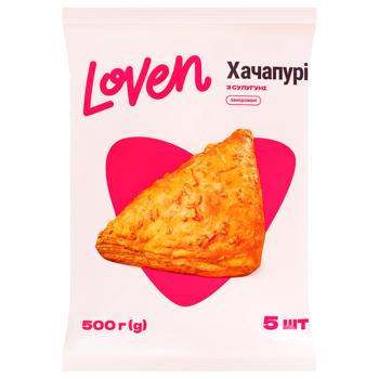 Хачапури Loven с сулугуни замороженные 100г х 5шт - купить, цены на КОСМОС - фото 1