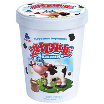 Мороженое Рудь Детское желание 500г