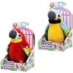 One Two Fun Rico Parrot Interactive Soft Toy 21cm in assortment