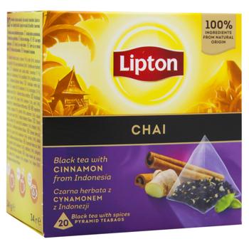 Чай черный Lipton со специями 1,7г*20шт - купить, цены на - фото 2