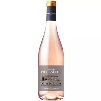 Domaine Villeseche Cotes du Rhone Rogewe Rose Dry Wine 12.5% 0.75l