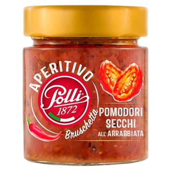 Намазка Polli Bruschetta pomodori secchi all'arrabbiata 140г. - купити, ціни на Grono - фото 1
