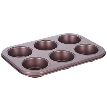 Actuel Baking Mold for 6 Muffins - buy, prices for Auchan - photo 1