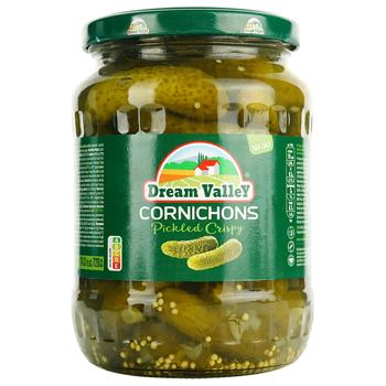 Корнишоны Dream Valley Деликатесные 640г - купить, цены на КОСМОС - фото 2