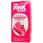 Чистящее средство для мытья окон The Pink Stuff с салфеткой и щеткой 850мл