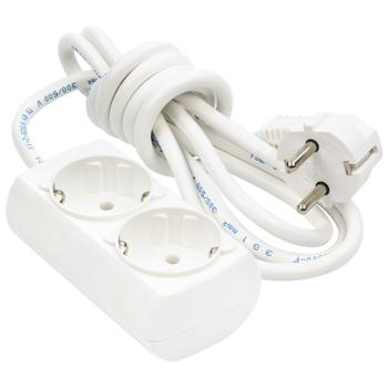 Подовжувач Borsan 2гнізда 2м із заземленням - купити, ціни на Auchan - фото 2