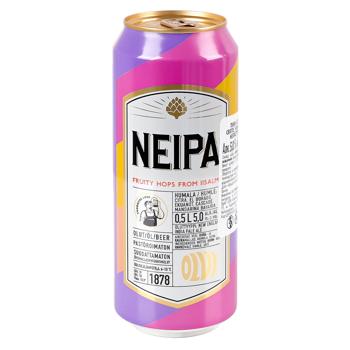 Пиво Olvi NEIPA светлое нефильтрованное 5% 0,5л - купить, цены на КОСМОС - фото 1