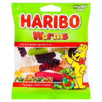 Haribo Worms Jelly Candies 80g