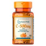 Puritan's Pride Vitamin C with Bioflavonoids and Wild Rose Hips 500mg 100 caplets