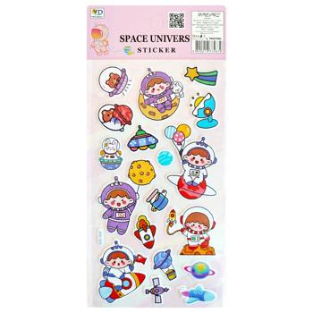 Наліпки Маlevaro №13 об'ємні 10х22см в асортименті - купити, ціни на КОСМОС - фото 6