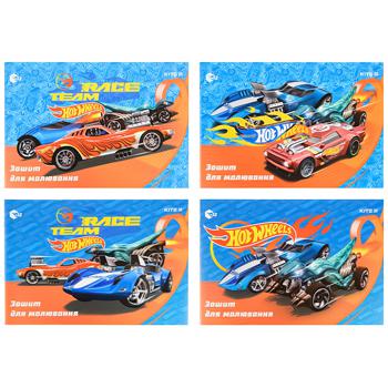 Зошит для малювання Kite Hot Wheels 12 аркушів - купити, ціни на Auchan - фото 1