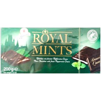 Цукерки Halloren Royal Mints шоколадні з м'ятно-кремовою начинкою 200г - купити, ціни на Таврія В - фото 1