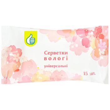 wet wipes auchan 15pcs Ukraine