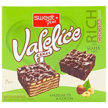 Вафли Sweet Plus Vafelice в какао-глазури с лесным орехом 115г - купить, цены на Таврия В - фото 1