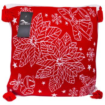 Provence Christmas Tree Red Decorative Pillow 45*45cm - buy, prices for MegaMarket - photo 1