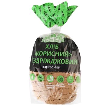 Хлеб Формула Вкуса Полезный бездрожжевой нарезанный 300г - купить, цены на Auchan - фото 1