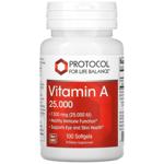 Витамин А Protocol for Life Balance 7500 МE 100 гелевых капсул